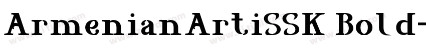 ArmenianArtiSSK Bold字体转换